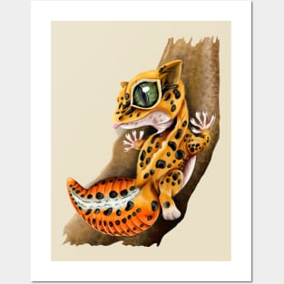 Leopard gecko Posters and Art